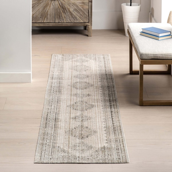 Nuloom Deena Vintage Machine Washable Indoor/Outdoor Area Rug 2ft x 8ft ECAT04A-208 - main